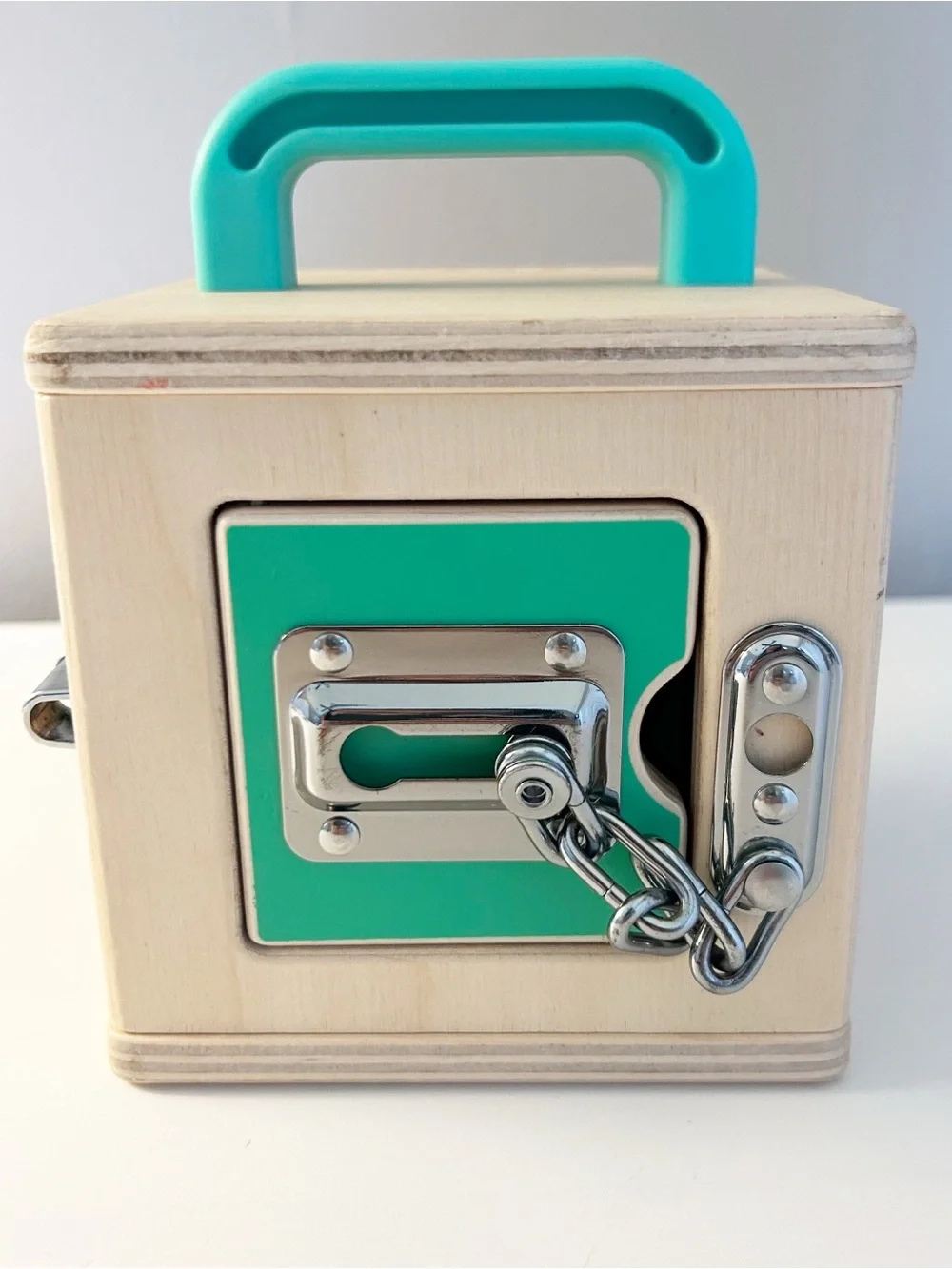 Love very Lockbox Wooden Toy - Portable Problem-Solving Activity